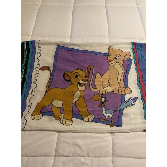Disney Other - Vintage Disney The Lion King Twin Pillow Case Timon Pumba Simba Made in the USA